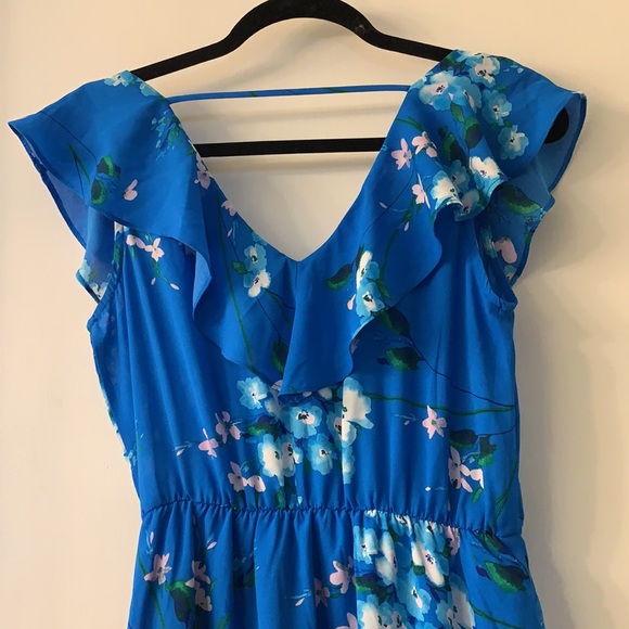 Floral High-Low Wrap Dress - Picture 8 of 11